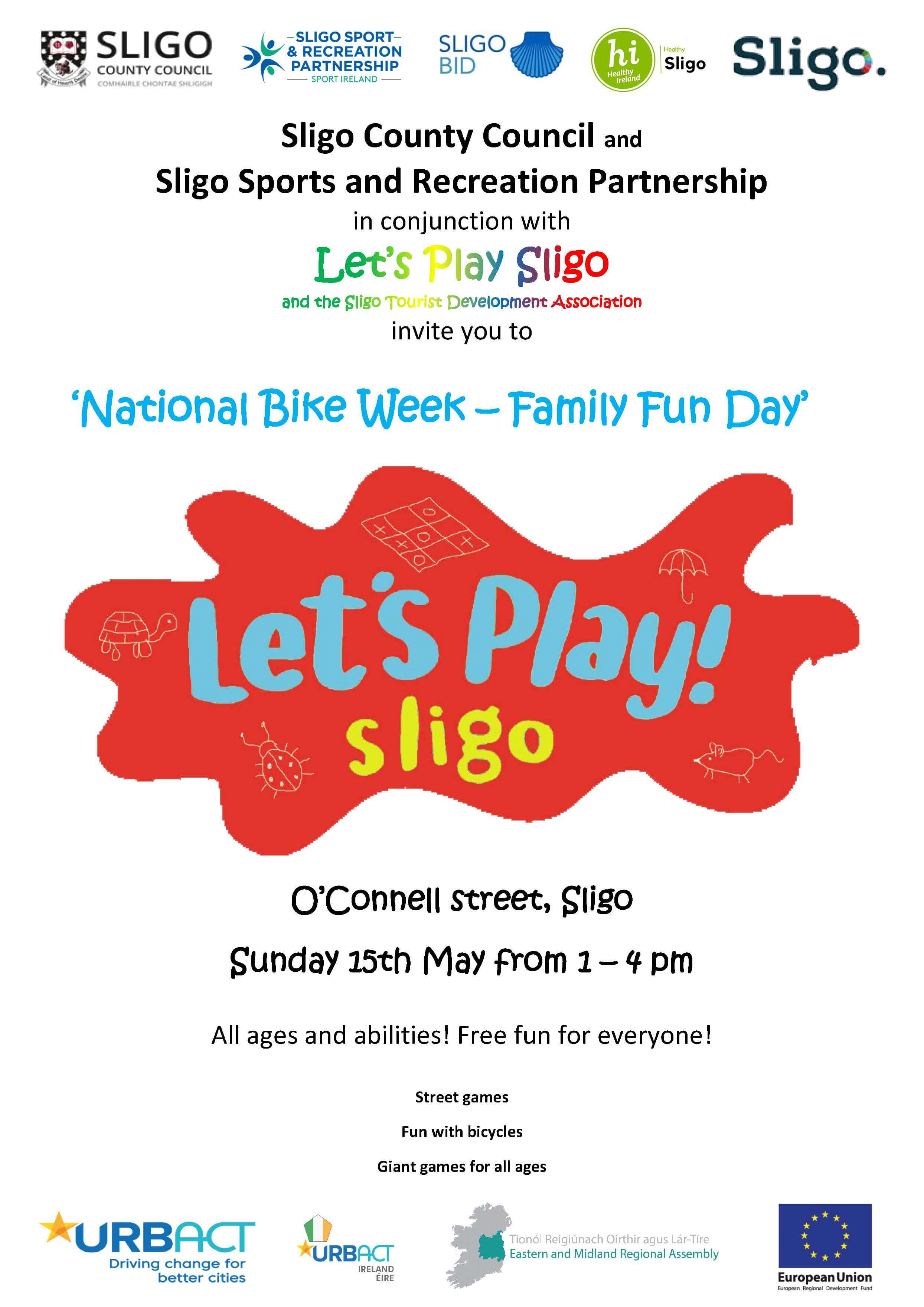 Lets Play Sligo poster - 15th May 